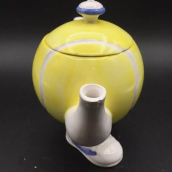 Vintage 1980' Tennis Ball Teapot Unique Quirky Eclecic Kitchen - Picture 2 of 10